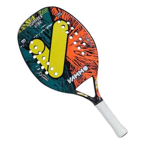 Raquete de Beach Tennis Vammo Summer Vibe Verde Amarela e Laranja