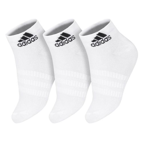 Meia Adidas Cano Curto Light Ank Branca - Pack com 03 pares - 41 ao 43