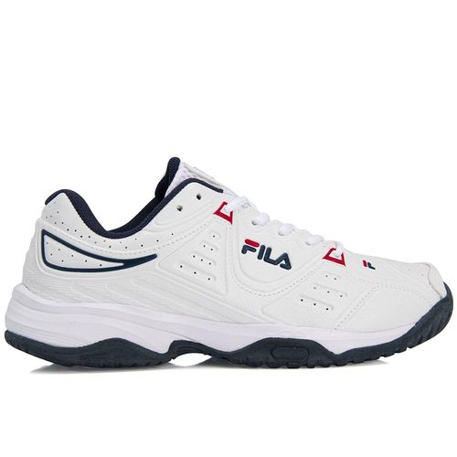 Tênis Fila Forehand Branco Marinho e Vermelho
