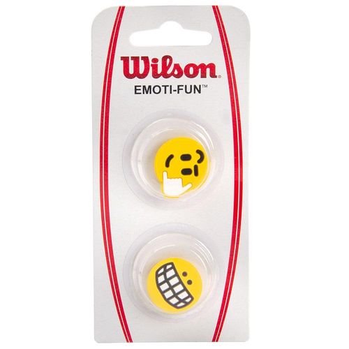 Antivibrador Wilson Emoji Fun Amarelo - Embalagem com 2 unidades