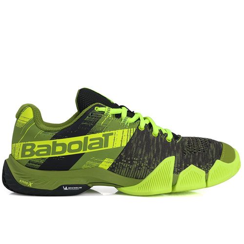 Tênis Babolat Movea Verde Militar Preto e Limão