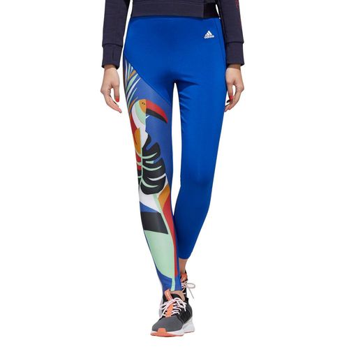 Calça Legging Adidas X Farm Rio Azul