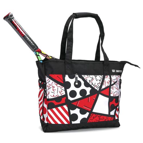 Bolsa Wilson Tote Romero Britto Preta Vermelha e Branca