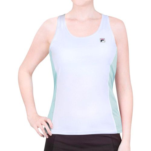 Regata Fila Core Branco e Azul Pastel