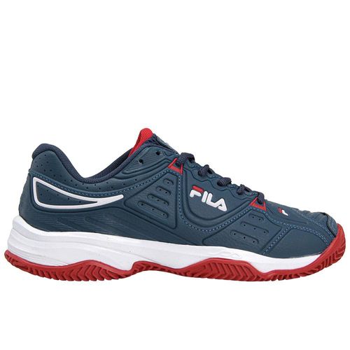 Tênis Fila Forehand Clay Marinho Vermelho e Branco