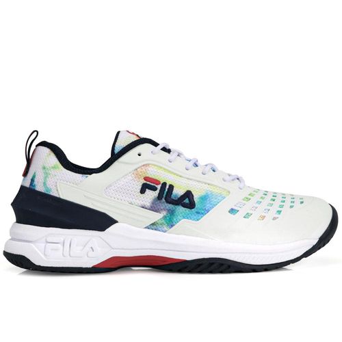 Tênis Fila Axilus Ace Branco Marinho e Multi Color-44 44