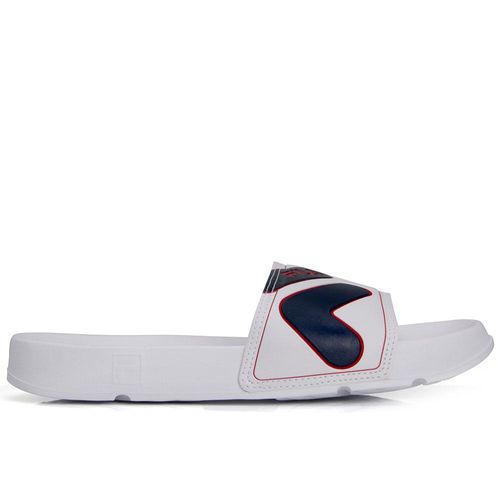Chinelo Fila F-Beach Branco Marinho e Vermelho 39