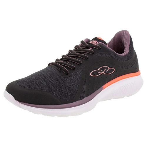 Tênis Olympikus Saga Feminino - Preto e Coral