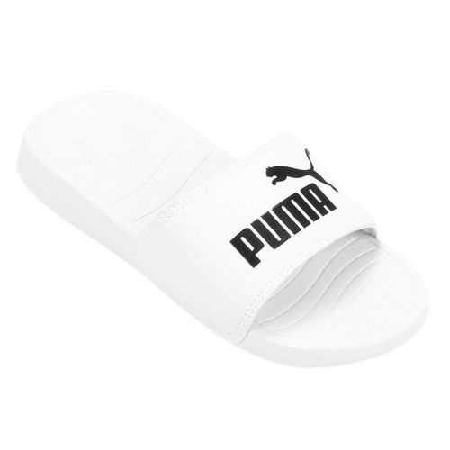 Chinelo Puma Sline Popcat 20 Bdp Unissex - Branco e Preto