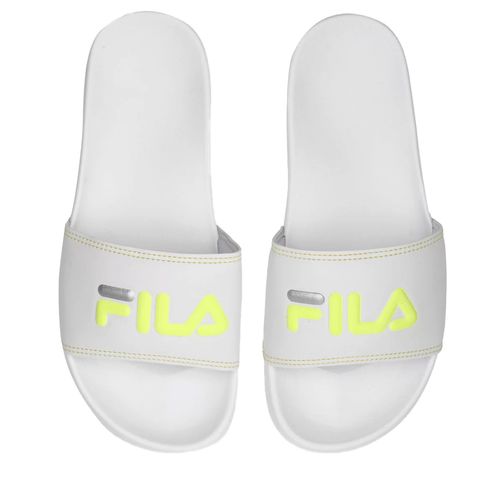 Chinelo Fila Slide Drifter Basic Feminino - Branco e Limão