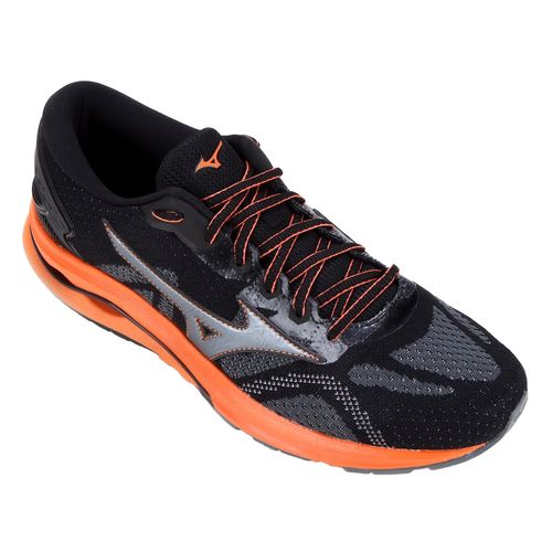 Tênis Mizuno Wave Colossus Masculino - Preto e Laranja