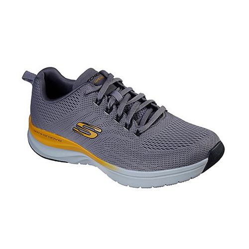 Tênis Skechers Ultra Groove Templar Masculino - Cinza e Amarelo