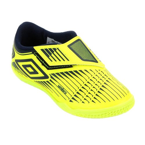 Chuteira Umbro Futsal Raptor Infantil - Limão e Preto