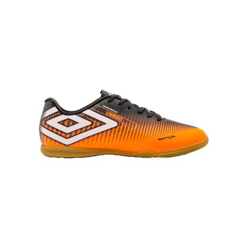 Chuteira Umbro Raptor Futsal Masculina - Laranja e Branco