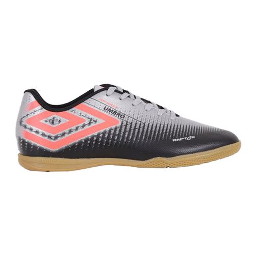 Chuteira Umbro Raptor Futsal Masculina - Preto e Prata