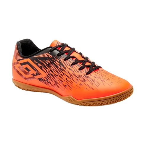 Chuteira Futsal Umbro Acid II Juvenil - Laranja e Preto