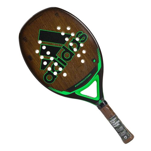 Raquete de Beach Tennis Adidas GreenBeachTennis Marron Preta e Verde