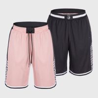 Calca-masculina-de-Basquete-Kipsta-SH500R-preto-rosa-G