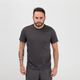 Camiseta-masculina-de-trilha-MH100-cinza-chumbo-PP