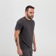 Camiseta-masculina-de-trilha-MH100-cinza-chumbo-PP