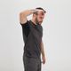 Camiseta-masculina-de-trilha-MH100-cinza-chumbo-PP