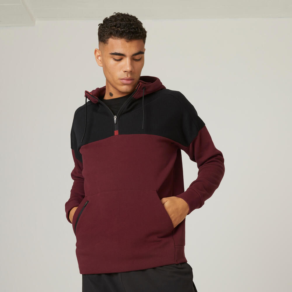 half shoulder moletom com capuz