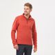 Blusa-fleece-masculina-de-trilha-e-trekking-MH100-laranja-3G