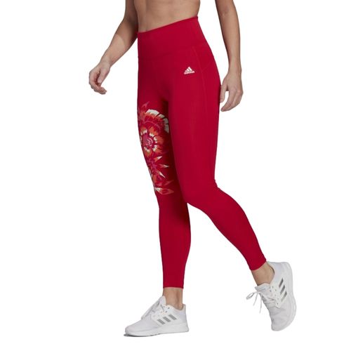 calça legging vermelha adidas