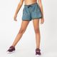 Short-feminino-de-ginastica-W500-verde-10-11-ANOS