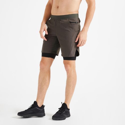Shorts 2em1 Masculino Fitness 500 Menor preço em Shorts 2em1 Masculino Fitness 500